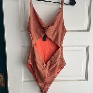 Shimmering rose gold One-Piece Swimsuit
